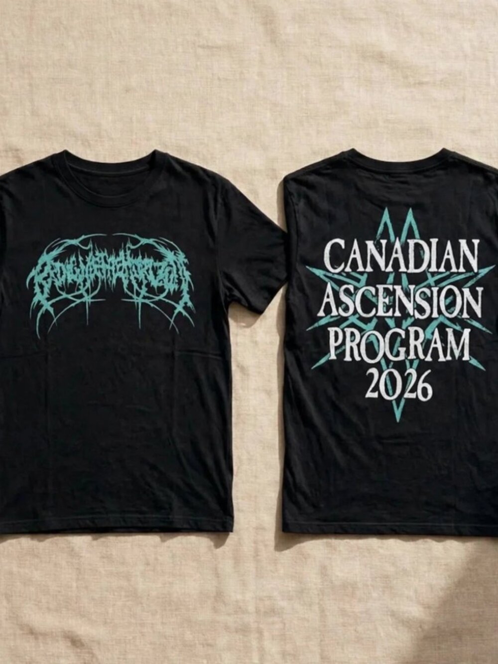 Bring Me The Horizon Canadian Ascension Program 2026 Black T-Shirt S-4XL